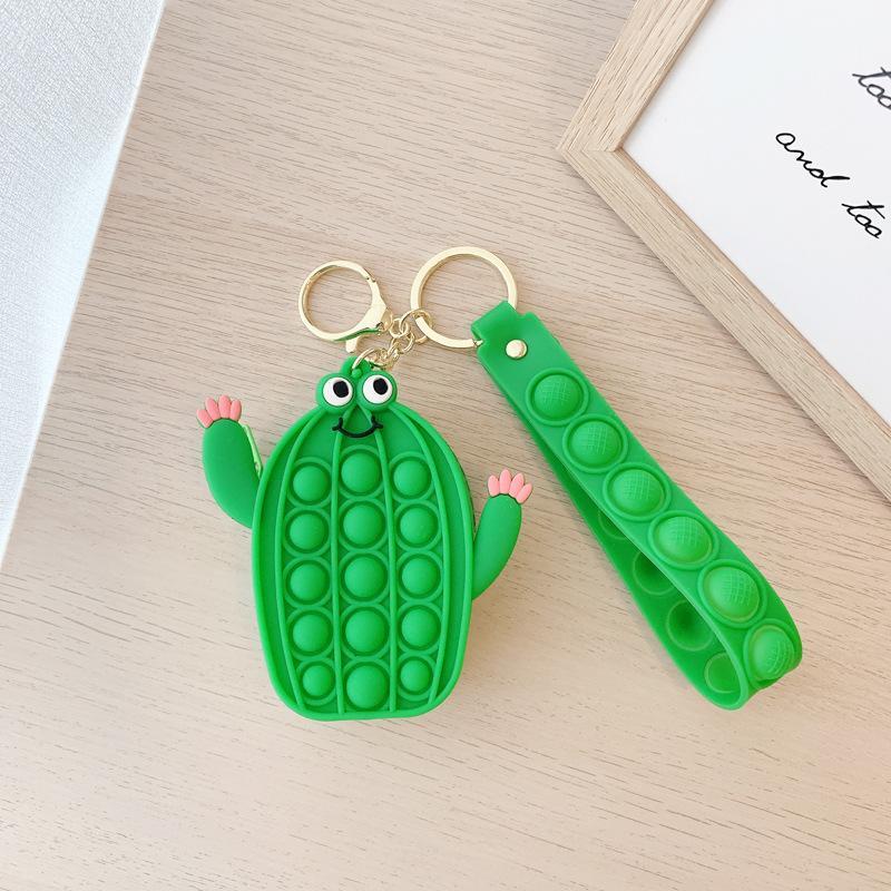 Small Keychain Coin Purse Spaceman Bear Fingertip Toy