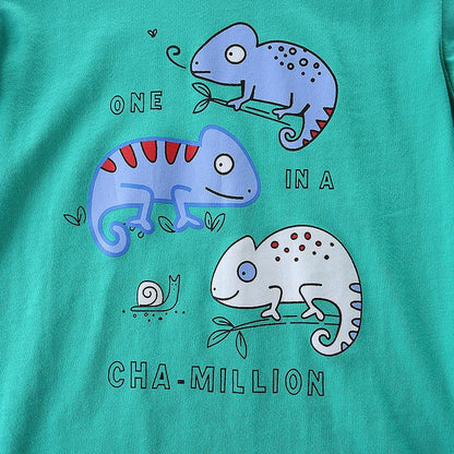 Knitted cotton boys' short sleeve two piece cartoon