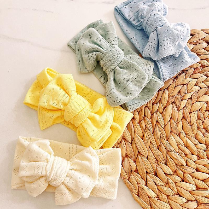 Children's Knitted Stretch Bow Hair Tape