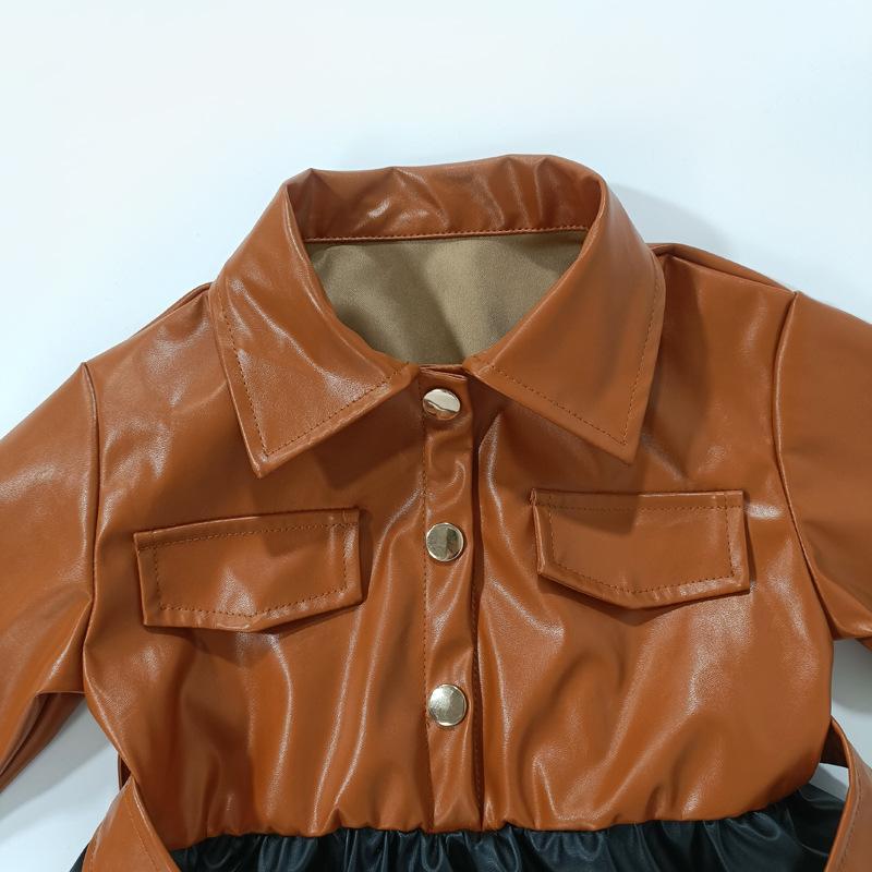 Girls' Kids Faux Leather Dress
