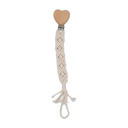 Beech Hand-woven Rope Pacifier Clip Anti-drop Chain
