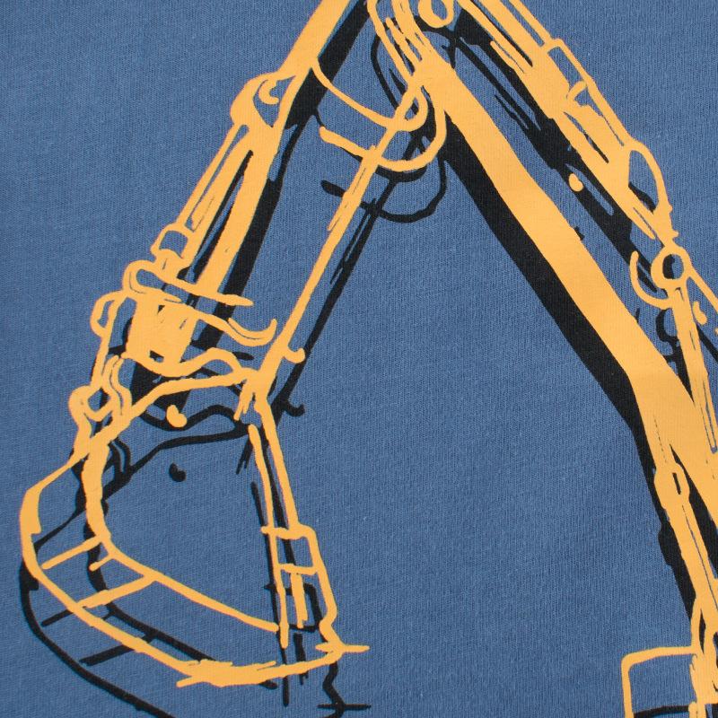 Children's short sleeved T-shirt boys' excavator