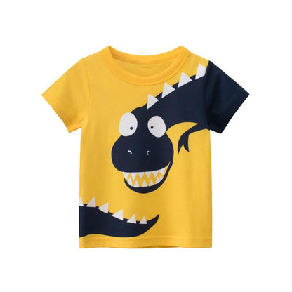 Children's short sleeved T-shirt dinosaur top