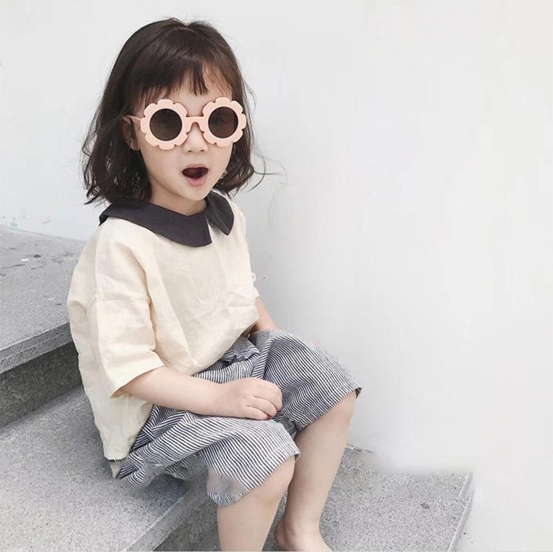 3PCS  New sunflower children's sunglasses wholesale