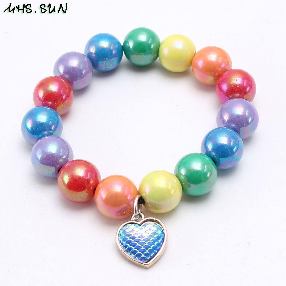 Rainbow Beaded Bracelet for Children
