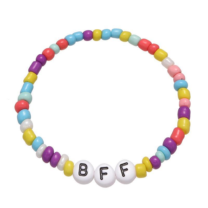 Hand-made Letter Encouraging Word Children's Bead Bracelet