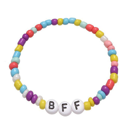 Hand-made Letter Encouraging Word Children's Bead Bracelet