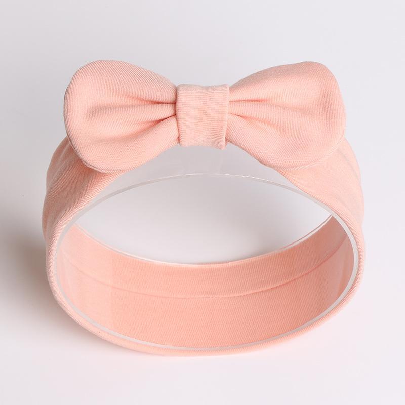Baby Bow Headband Wave Dot Hair Band Solid Color