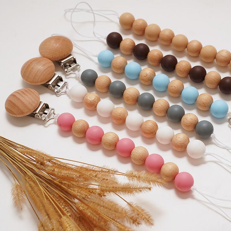 Baby Silicone Nipple Clip Anti-drop Chain Clip