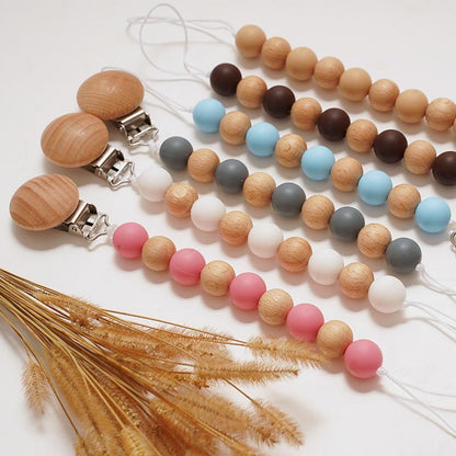 Baby Silicone Nipple Clip Anti-drop Chain Clip