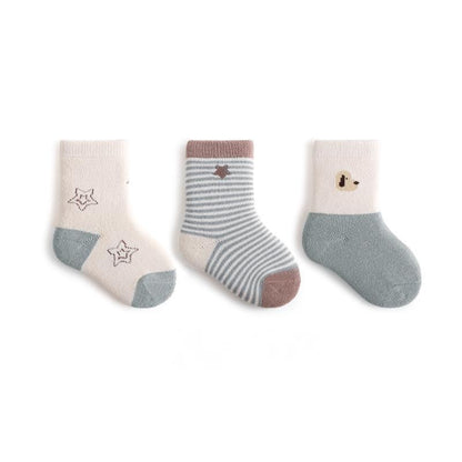 Newborn Baby Socks Padded Terry Warm Cotton Socks