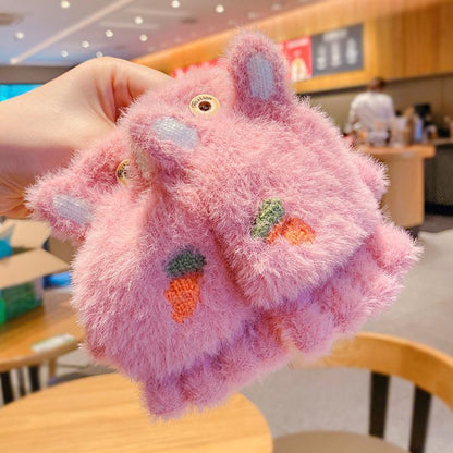 Children's Thickened Warm Half Flip Gloves