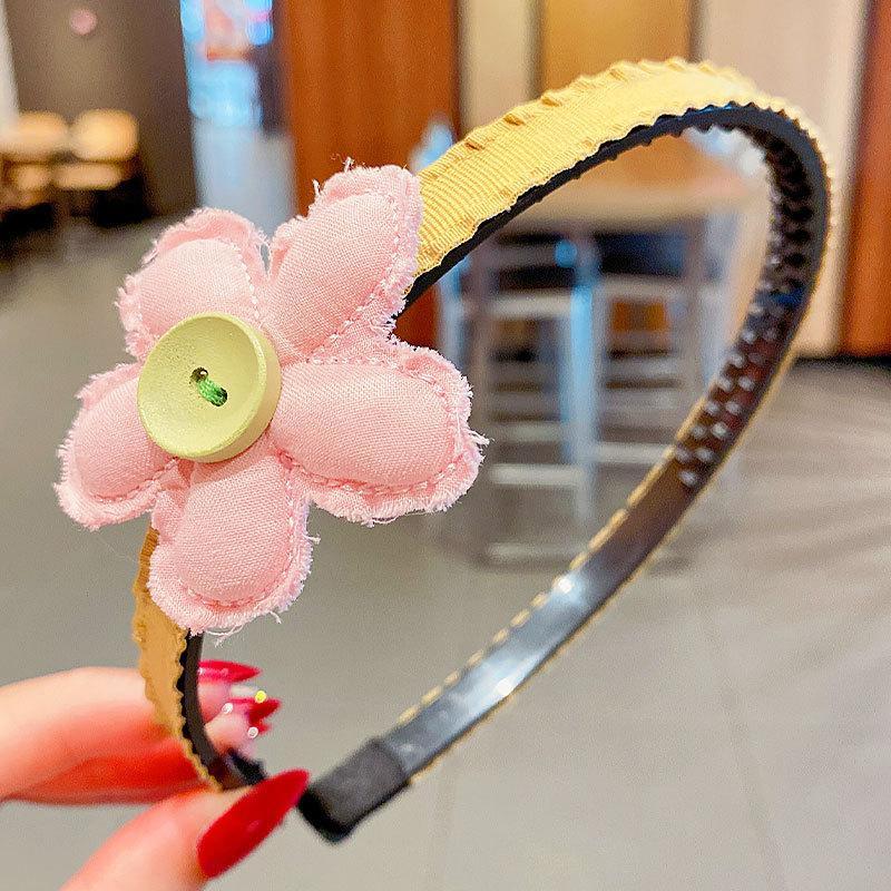 Girl's Hair Hoop Mesh Cartoon Broken Hair Clip Headdress
