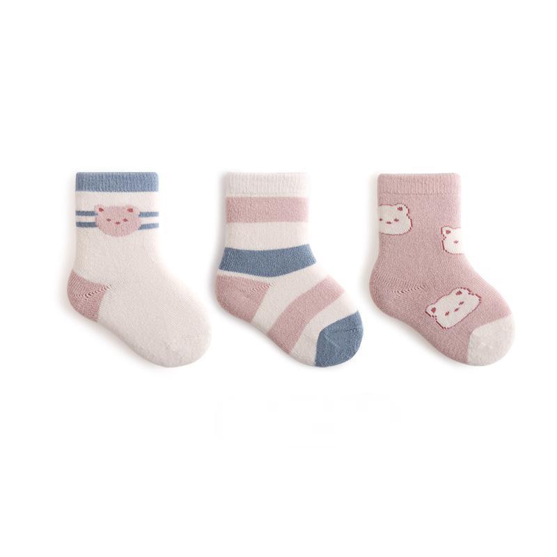Newborn Baby Socks Padded Terry Warm Cotton Socks