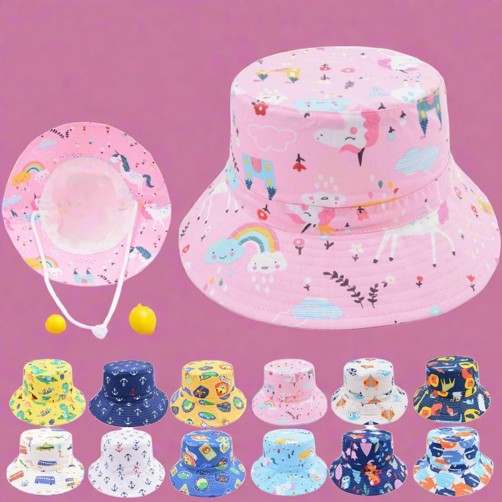 New Children's Cartoon Fisherman Hat Outdoor Sunshade