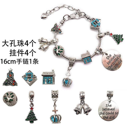 Christmas Children's Bracelet Set Handmade DIY Large Hole