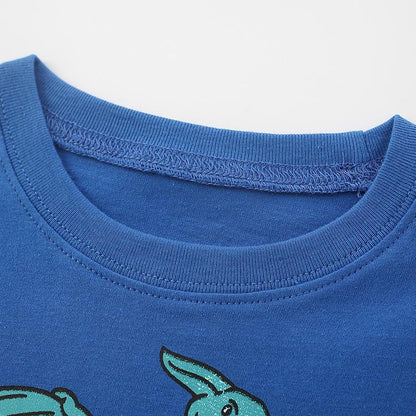 Boys' short sleeved children's cotton T-shirt