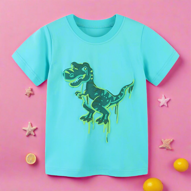 Round neck printed baby top