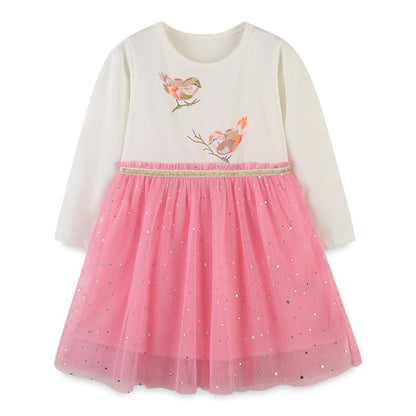 Screen Princess Dress printed long sleeved children's skirt
