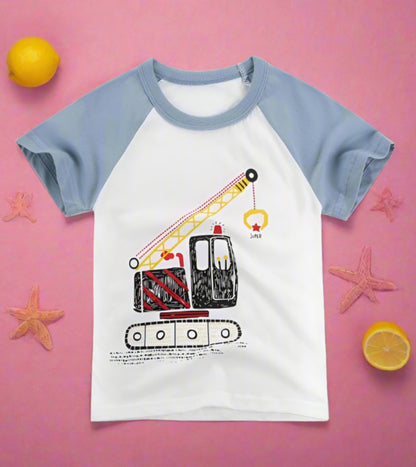 Cotton T-shirt cartoon half sleeve T-shirt