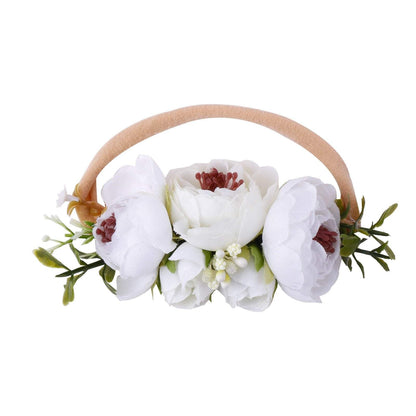 Baby Headband Super Elastic Nylon Flower Hair Band