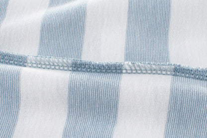 Striped half sleeve children's clothing