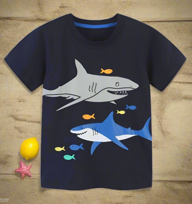 Short sleeved T-shirt cotton children's cartoon top