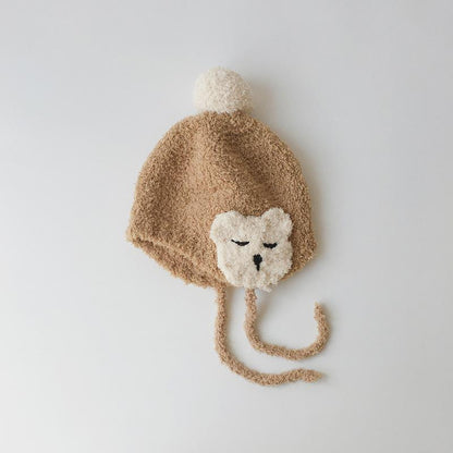 Baby's Hand-Knitted Ear Hood Hood