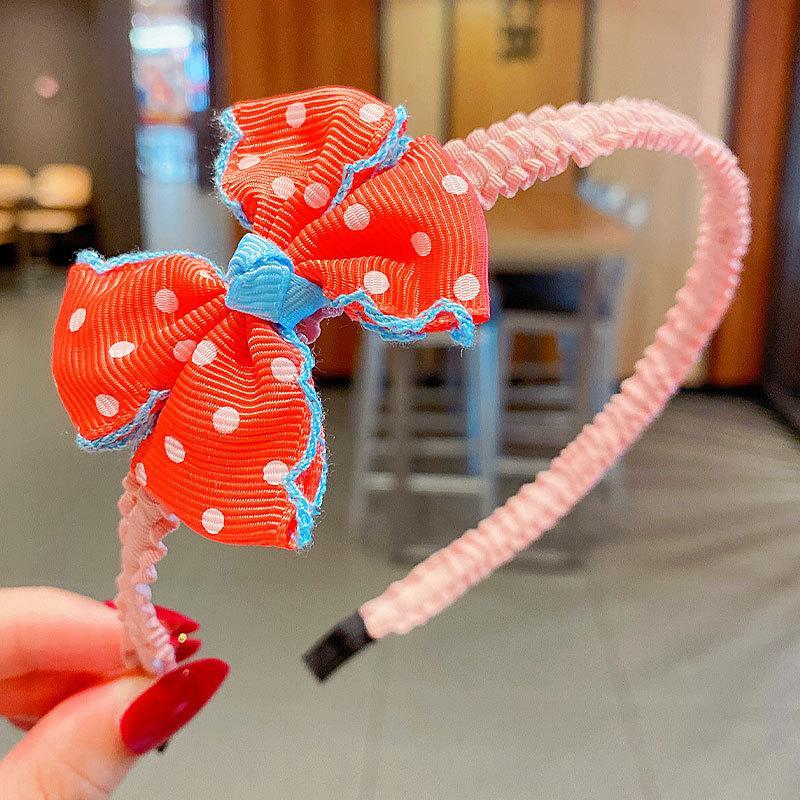 Girl's Hair Hoop Mesh Cartoon Broken Hair Clip Headdress