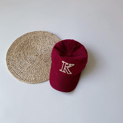 Parent-child Soft Top Embroidered Alphabet Visor Baseball Cap