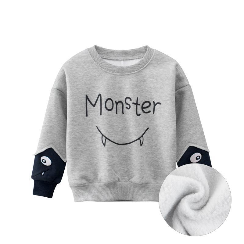 Children's Long Sleeve Sweater Plus Velvet