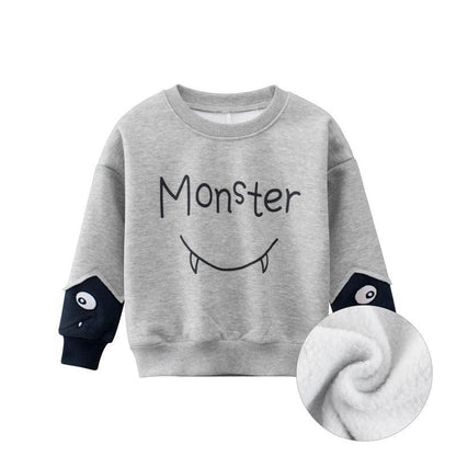 Children's Long Sleeve Sweater Plus Velvet