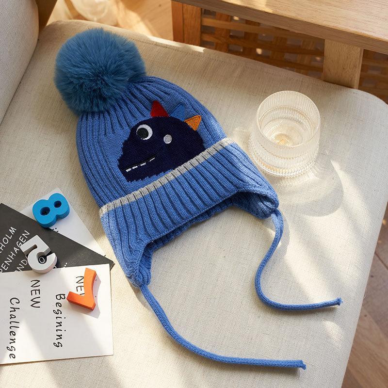 Children's Knitted Warm Ear Protection Wool Cap