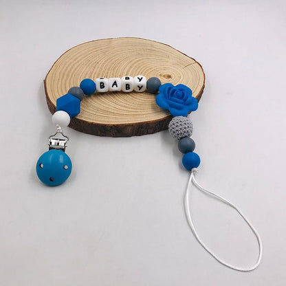 Baby Pacifier Clip Teether Toy Silicone Anti-drop Chain