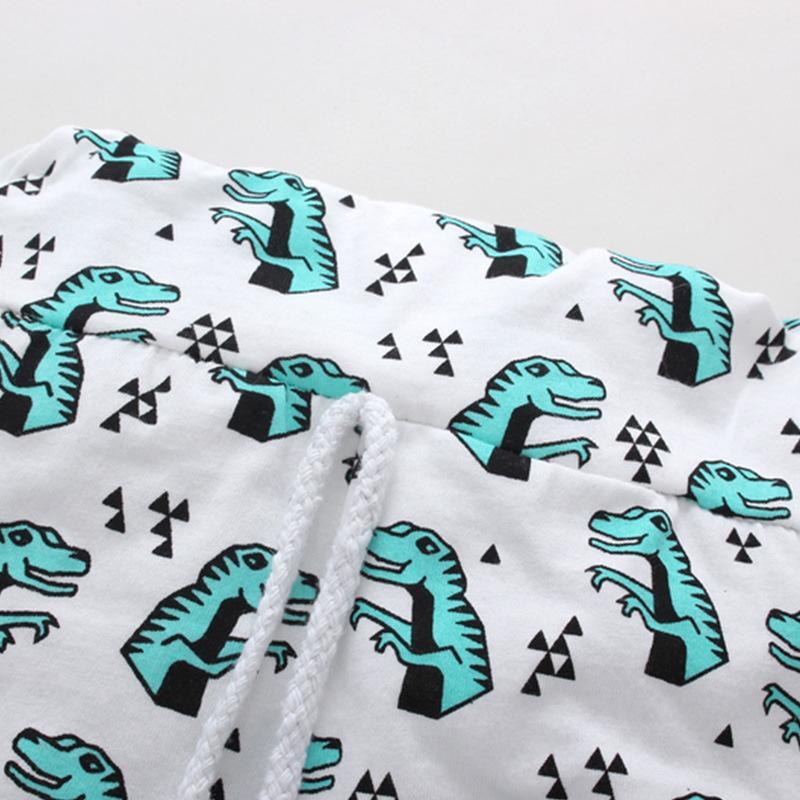 Children's Clothing Dinosaur Printed Jacket Pants Hat Set of Three