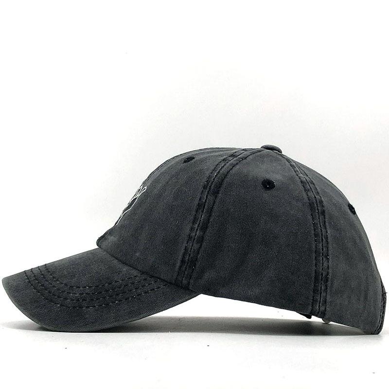 2PCS Washed cotton Gesture Embroidered Baseball Cap Wholesale