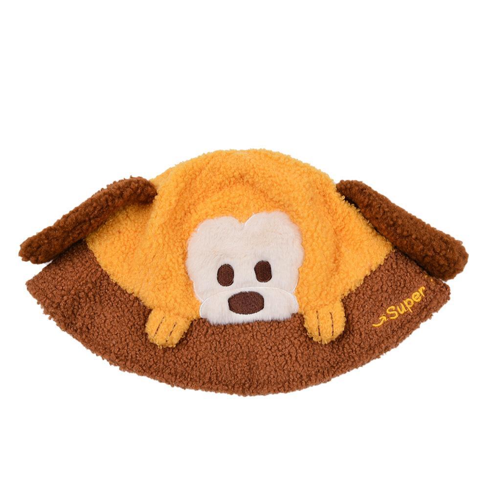 Kid's Autumn and Winter Lamb Hair Animal Fisherman's Hat