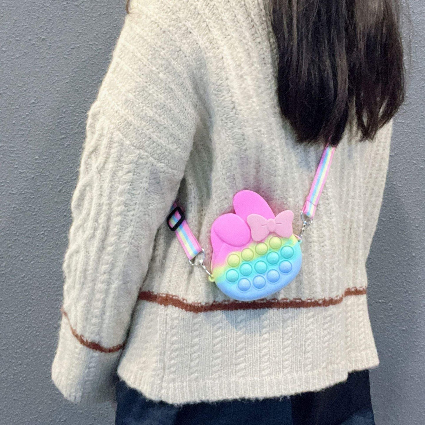 Bow Powder Diagonal Bag Toy