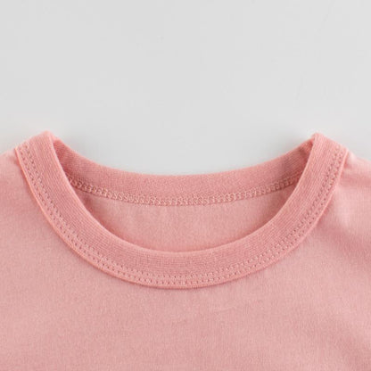 Girls cute top children's short sleeved T-shirt