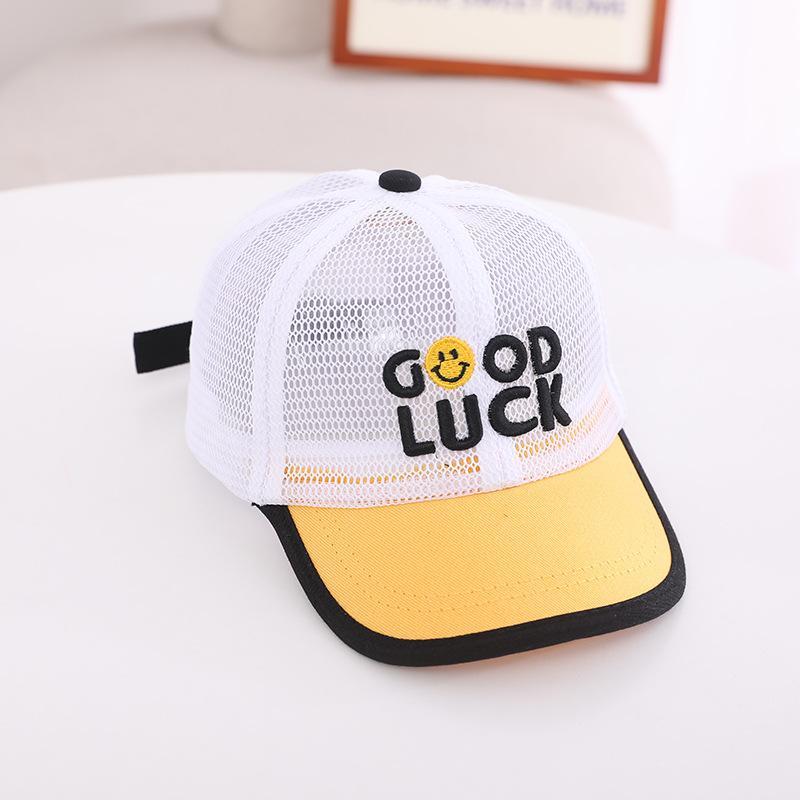 Good Luck Smiley Kids Mesh Sunshade Mesh Cap