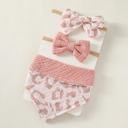Baby Saliva Towel Nylon Headband Set