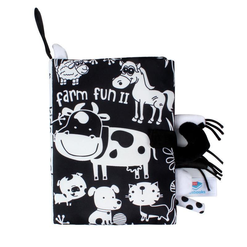 Baby Cloth Book, Stereoscopic Tail Can't Tear Books Toys