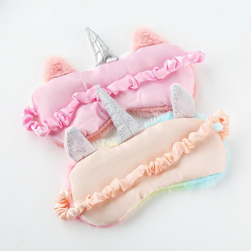 Unicorn Eye Patch Colorful Plush Eyeshade