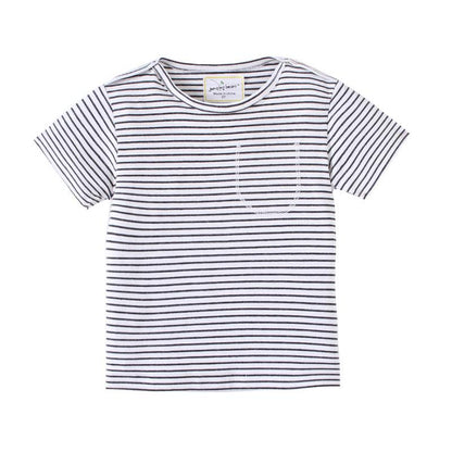 Boys' short sleeve T-shirt round neck STRIPE TOP