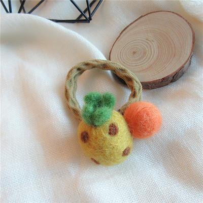 Cartoon Children's Fun CUTE Wool Hair Loop Hair Tie Rope