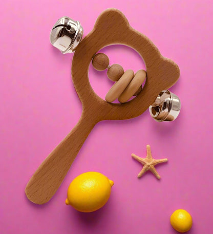 Beech Bear Hand Rattle Baby Toy