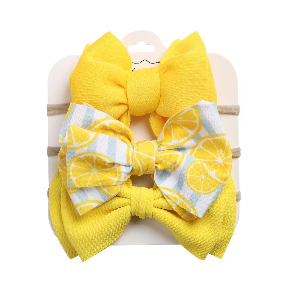 Children's Headdress Bow Hair Tie 3pcs/Set