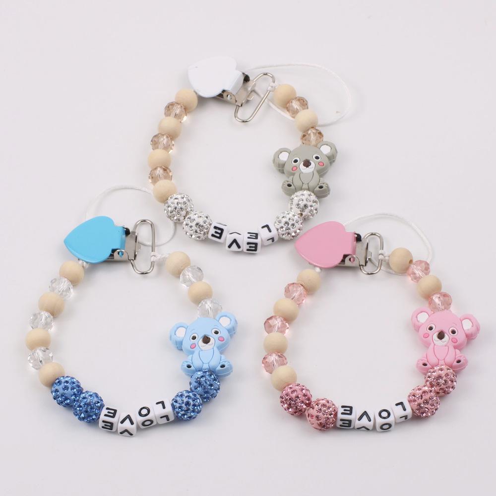 Baby Koala Pacifier Clip Teether Anti-drop Chain