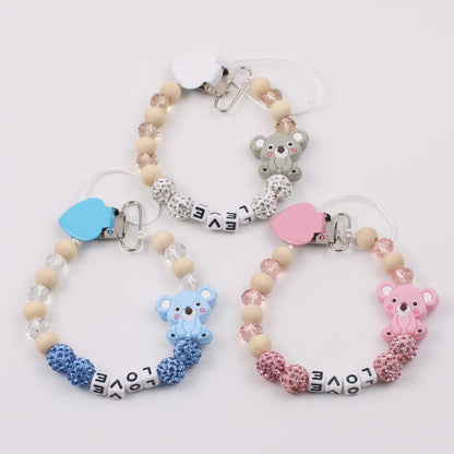 Baby Koala Pacifier Clip Teether Anti-drop Chain