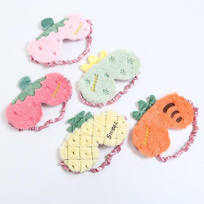 Fruit Style Plush Eye Patch Breathable Sleep Eyeshade